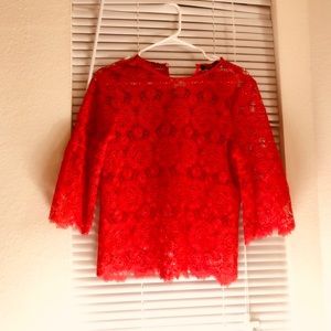 Red vivid blouse ❤️💄💋